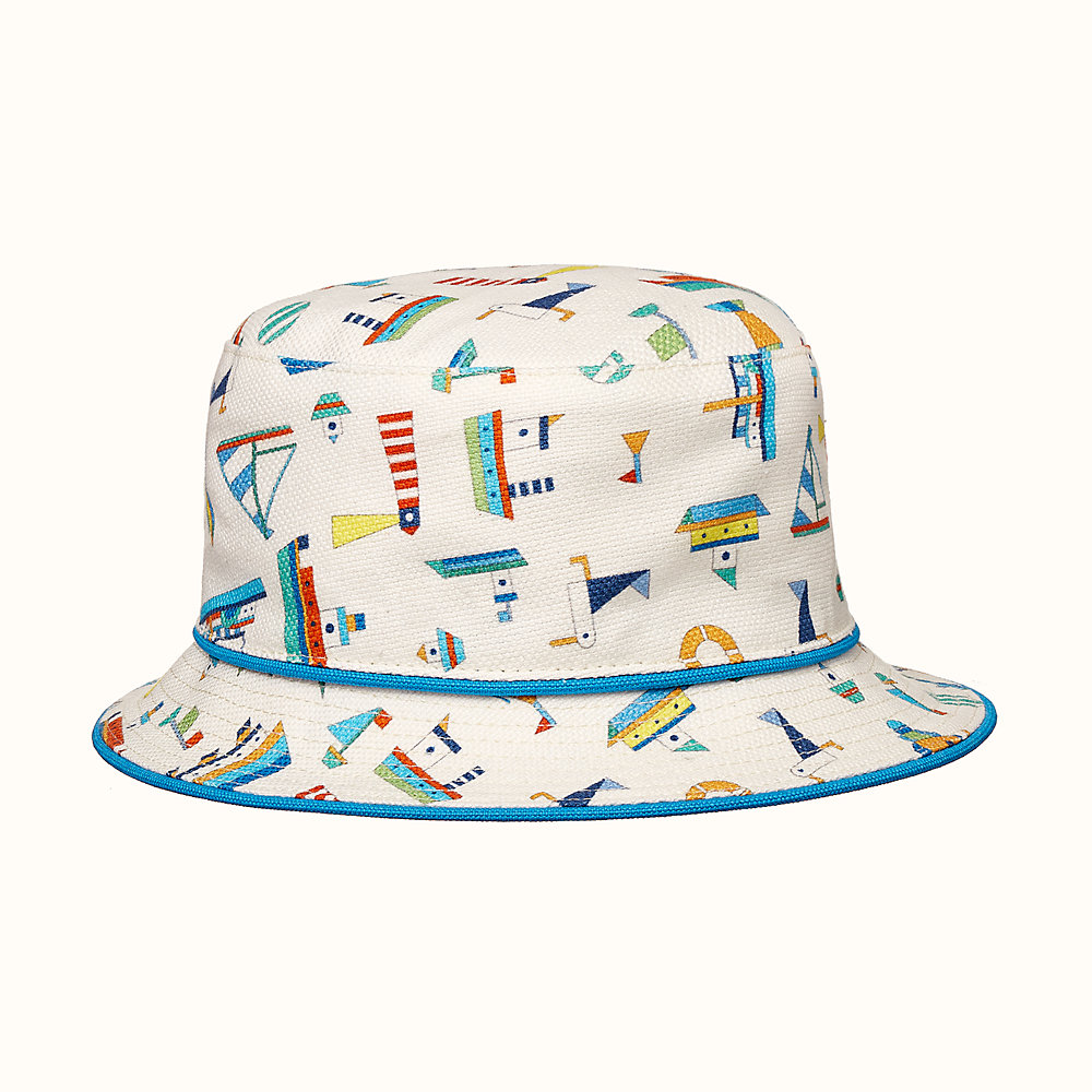 hermes shearling bucket hat